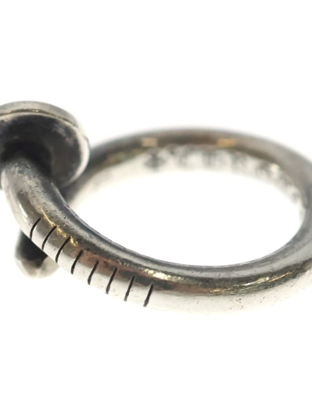 Chrome Hearts Nail Flat Ring Silver - Picture 4 of 6